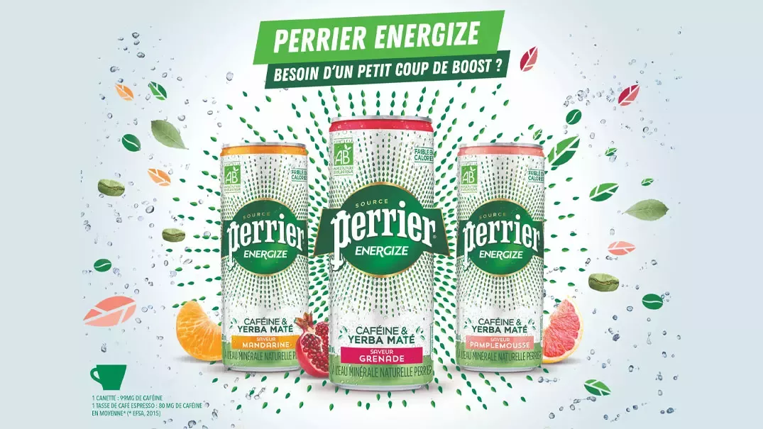 Perrier® Energize, Energie & Fraicheur tout simplement Bio 